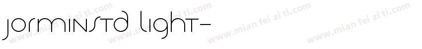jorminstd light字体转换